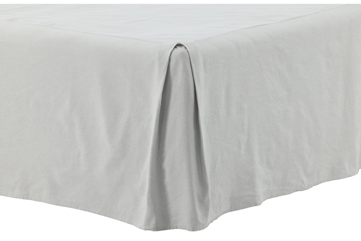 Bed Skirt 180 x 200 Light Grey