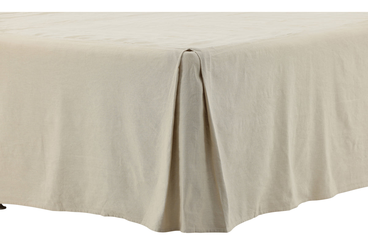 Bed Skirt 180 x 200 Beige