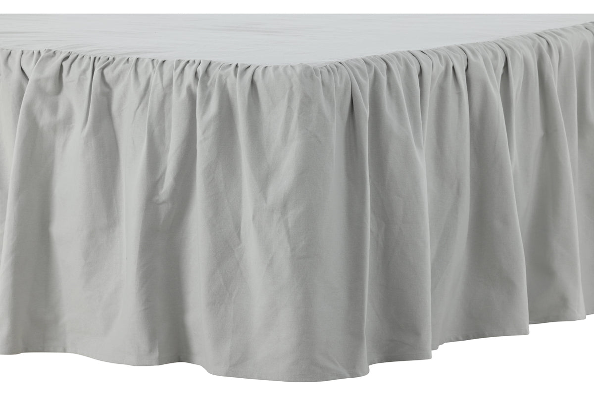 Bed Skirt 180 x 200 Light Grey
