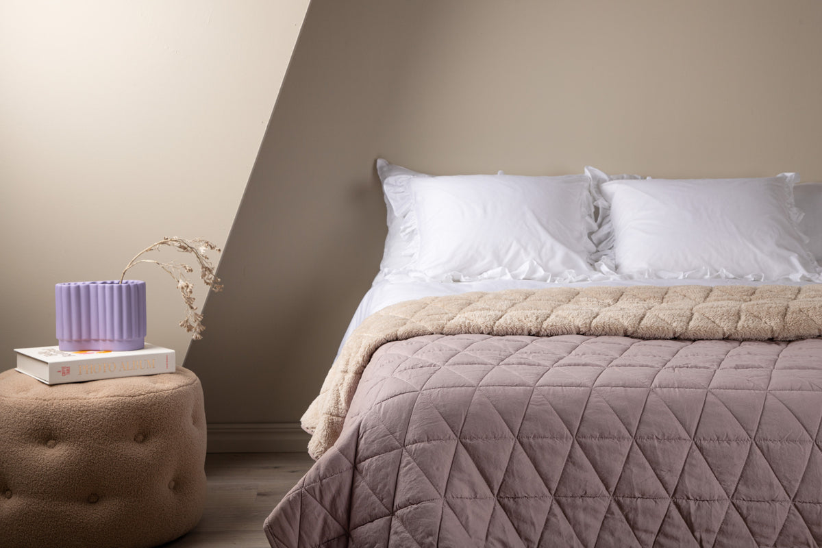 Bedspread 250 x 150 Dusty Pink