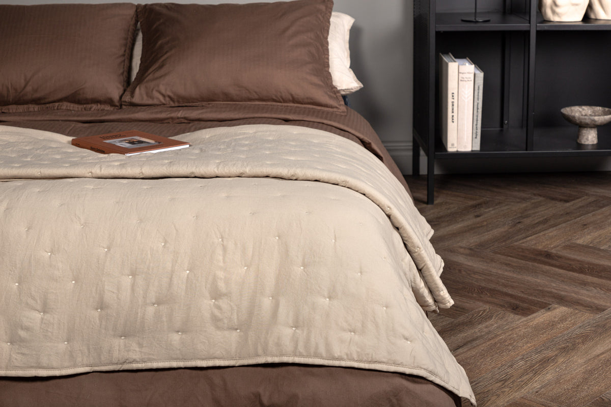 Bedspread 250 x 150 Beige