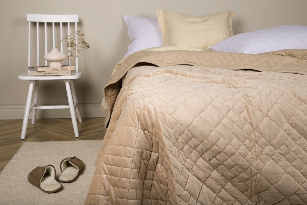 Bedspread 260 x 260 Beige