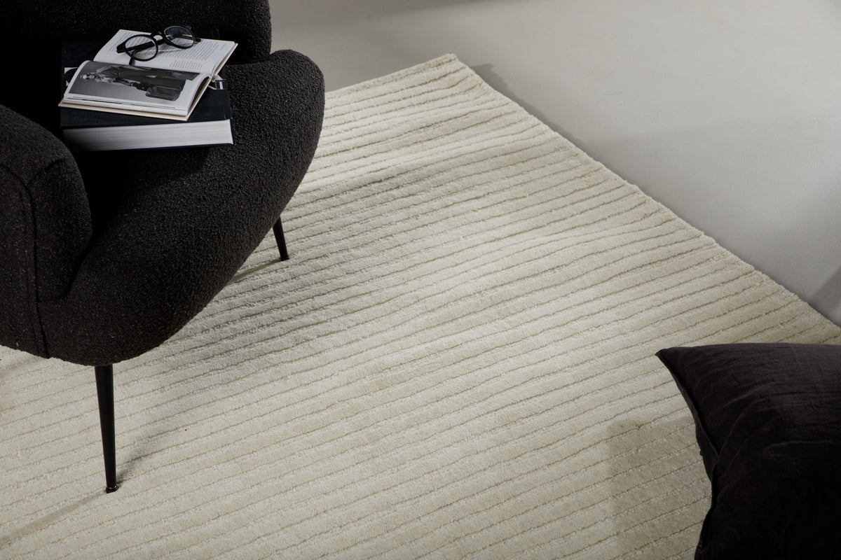 Rectangular Carpet 162 x 230 White