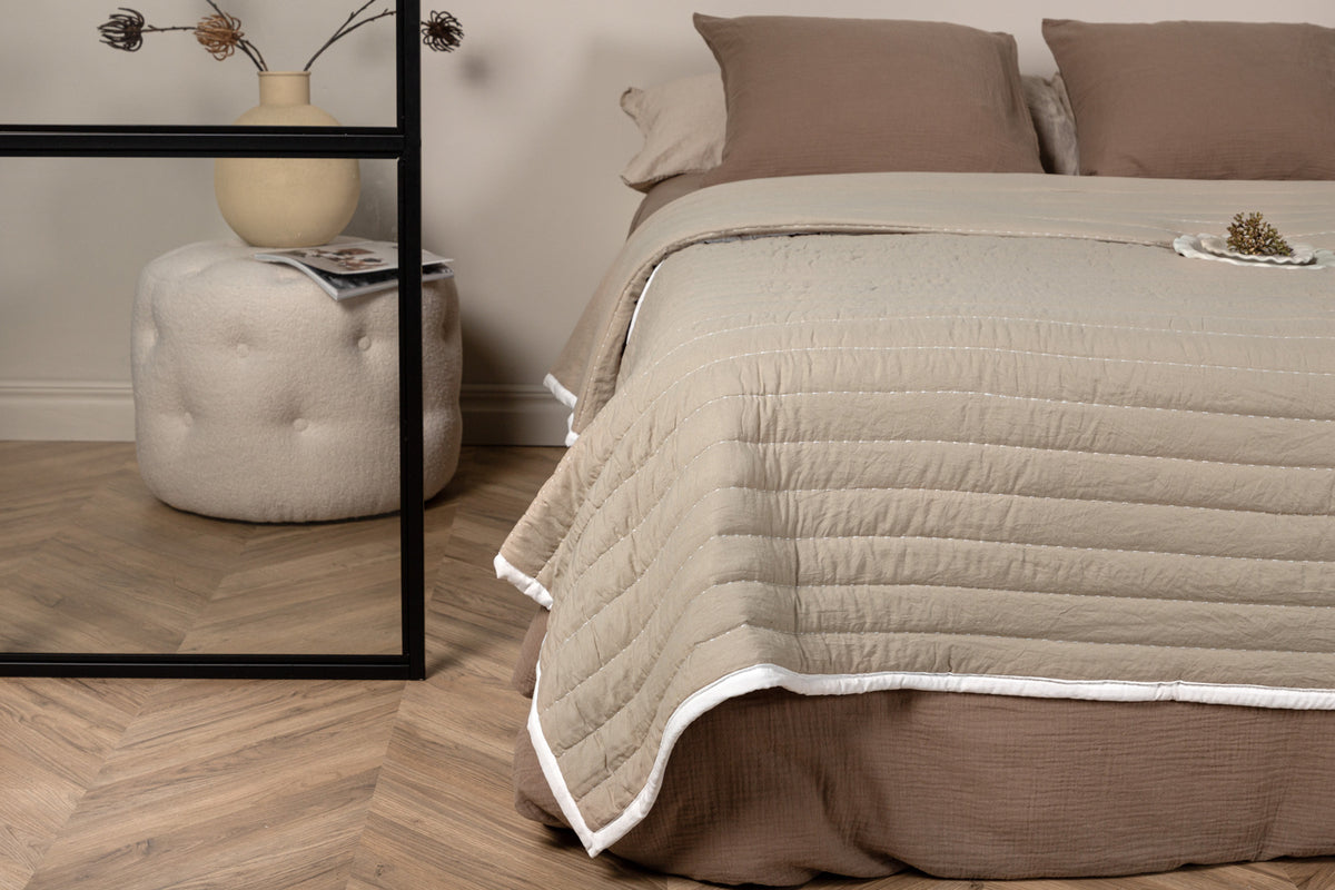 Bedspread 250 x 150 Beige