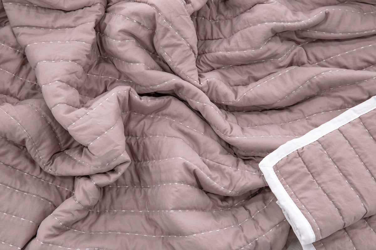 Bedspread 250 x 150 Dusty Pink