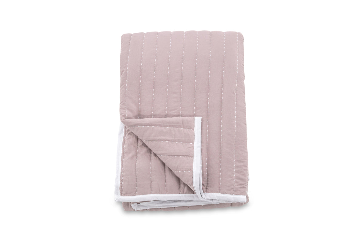 Bedspread 260 x 180 Dusty Pink
