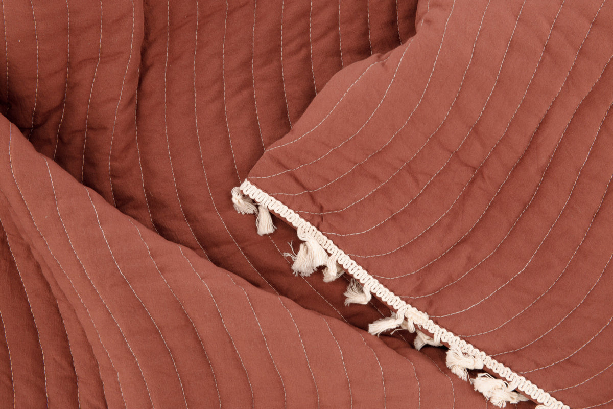 Bedspread 260 x 180 Rusty Red