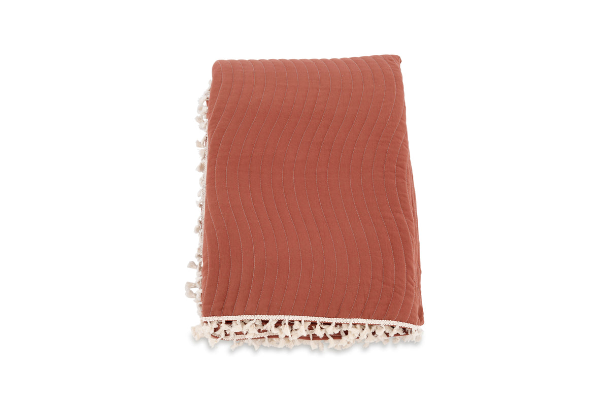 Bedspread 260 x 260 Rusty Red