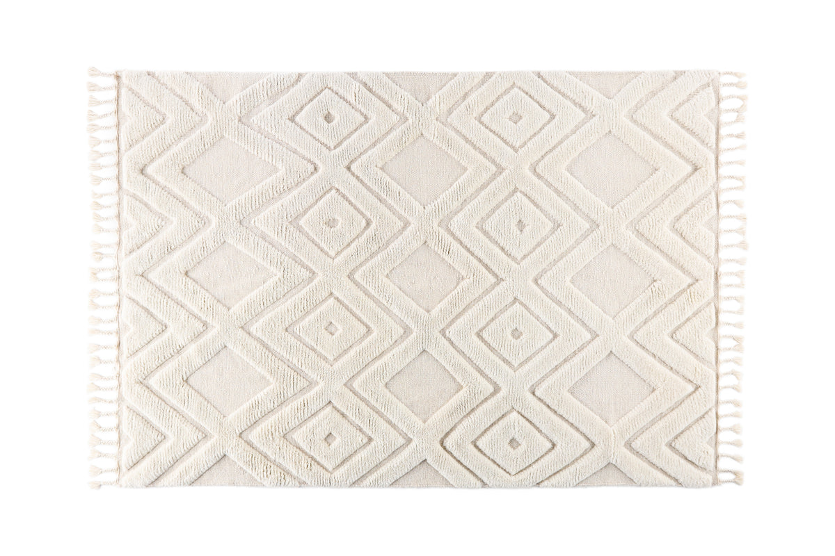 Rectangular Carpet 300 x 400 White