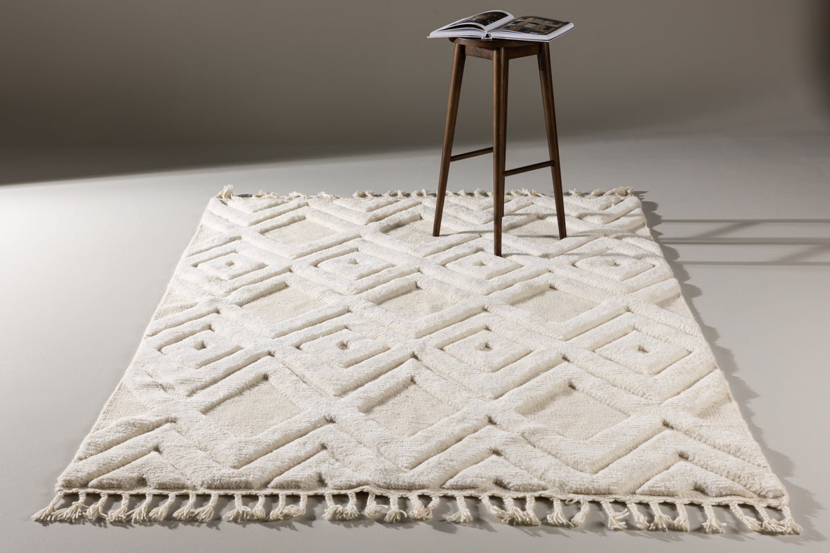 Rectangular Carpet 300 x 400 White