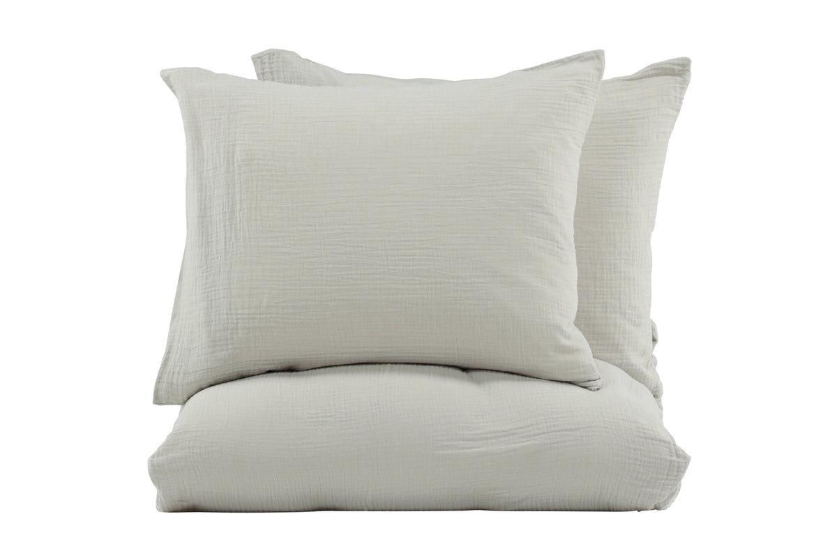 Bed Set 240 x 220 Light Grey