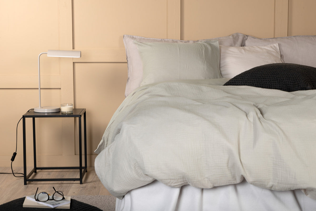 Bed Set 150 x 200 Light Grey