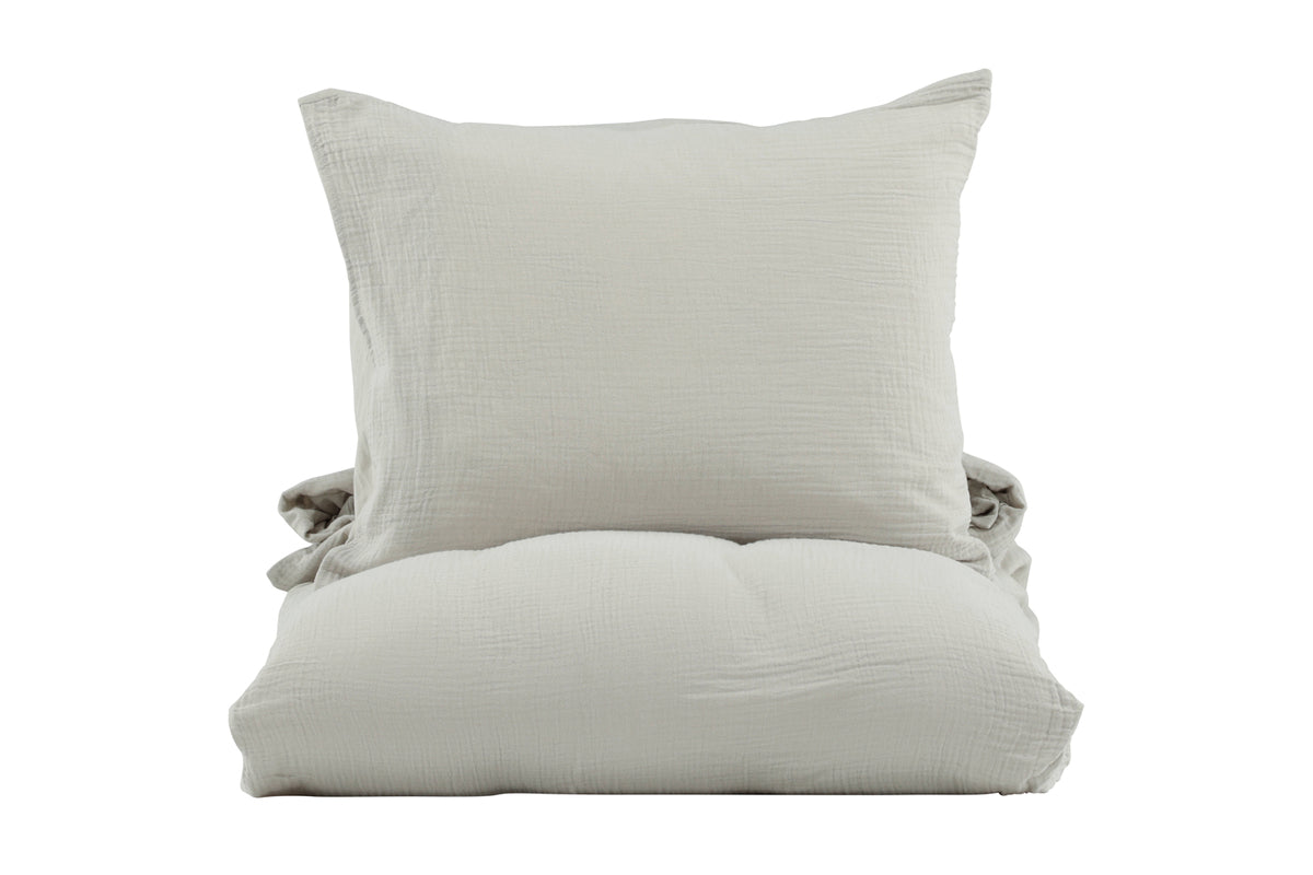 Bed Set 150 x 200 Light Grey