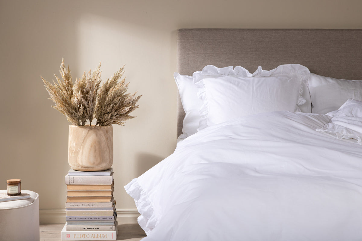 Bed Set 150 x 200 White