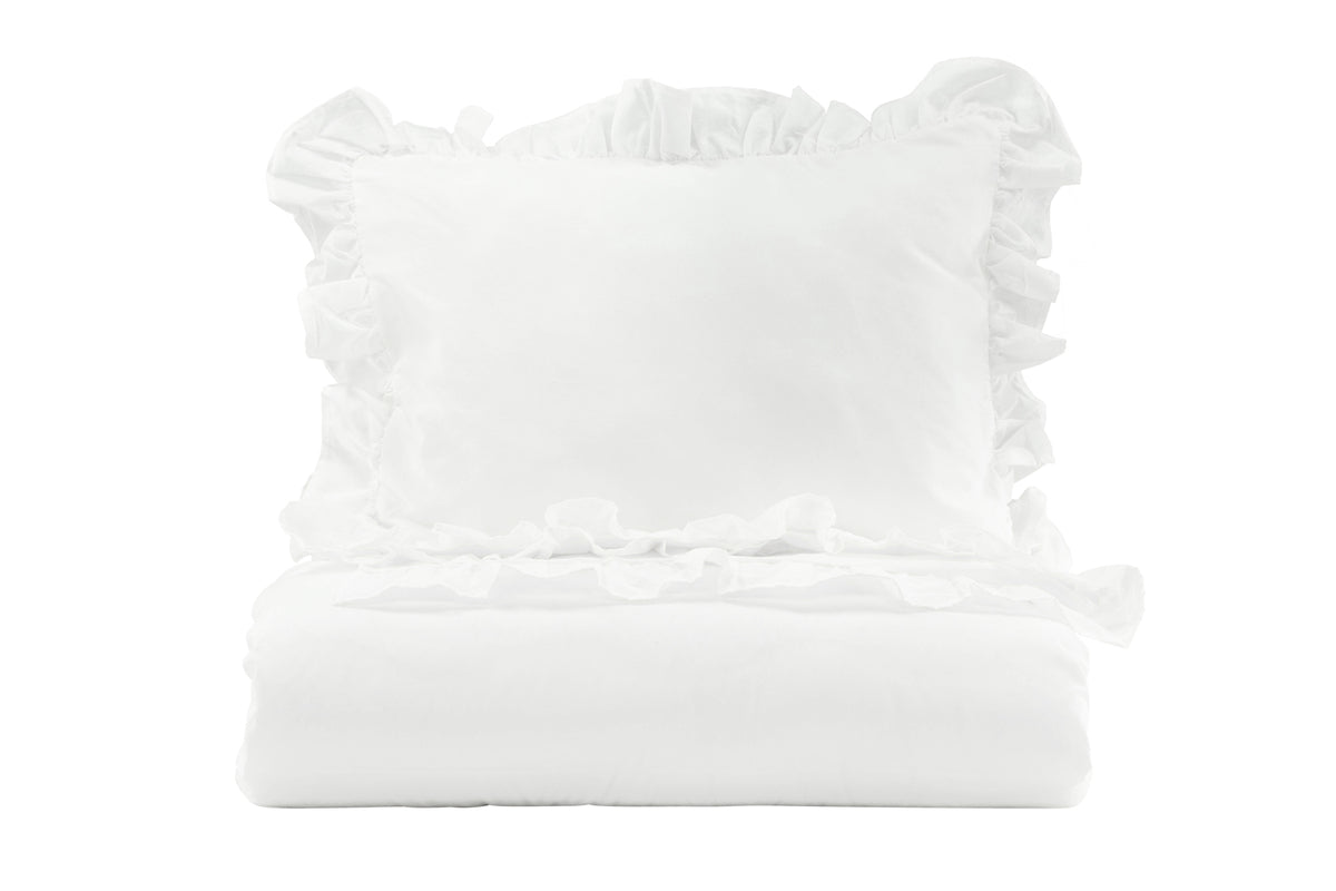 Bed Set 150 x 200 White