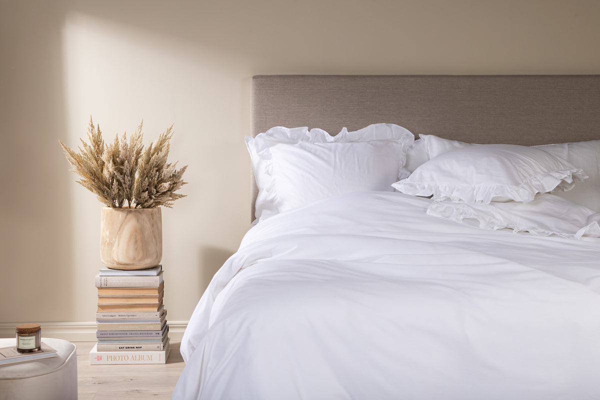 Bed Set 240 x 220 White