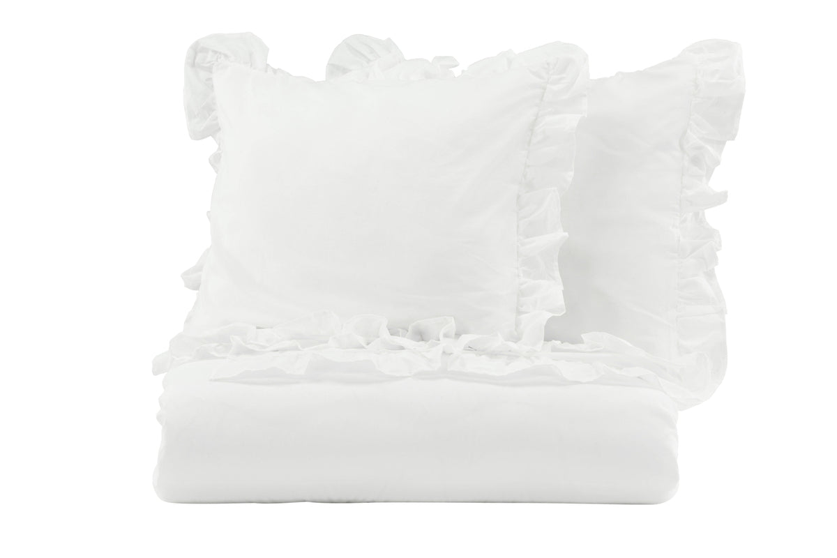 Bed Set 240 x 220 White
