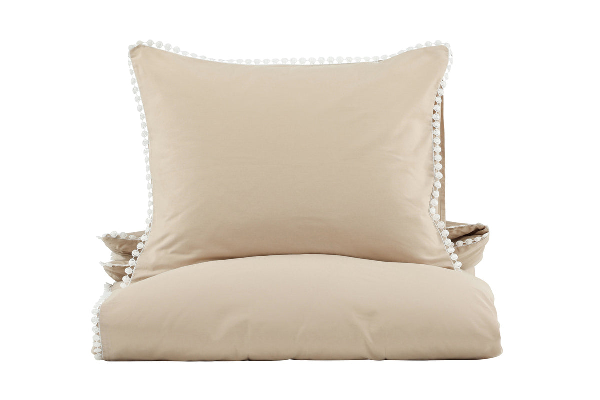 Bed Set 150 x 200 Beige