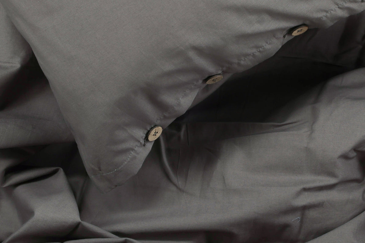 Bed Set 150 x 200 Dark Grey