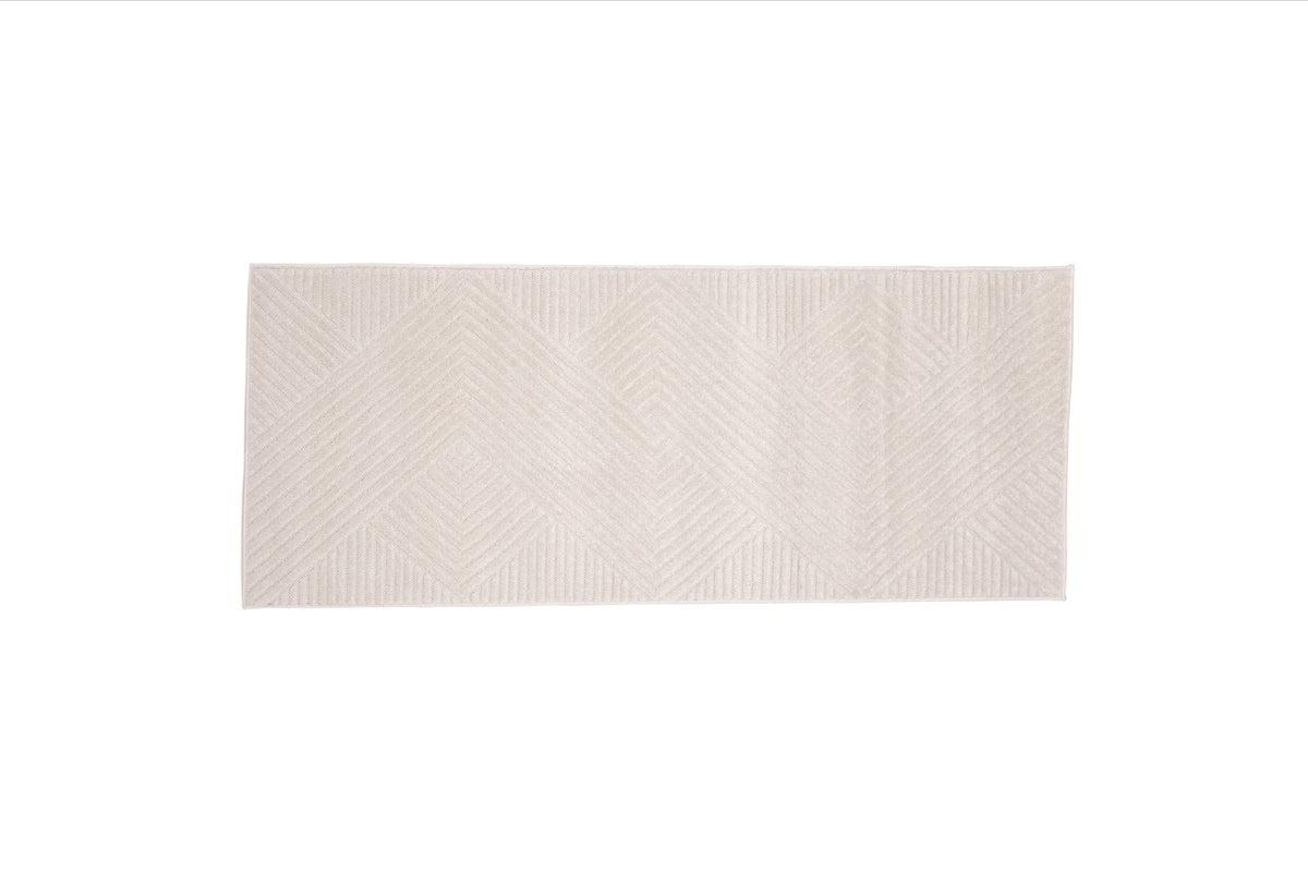 Rectangular Carpet 80 x 200 White