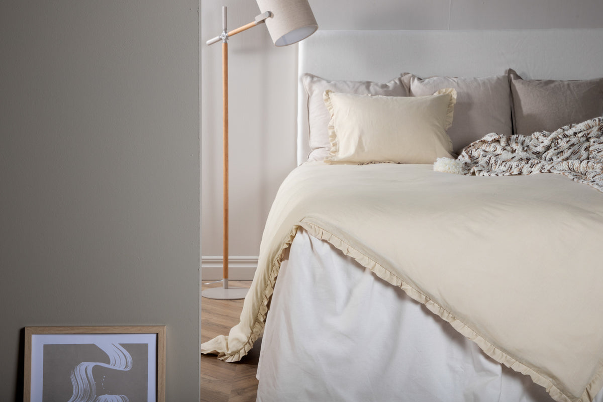 Bed Set 150 x 200 Beige