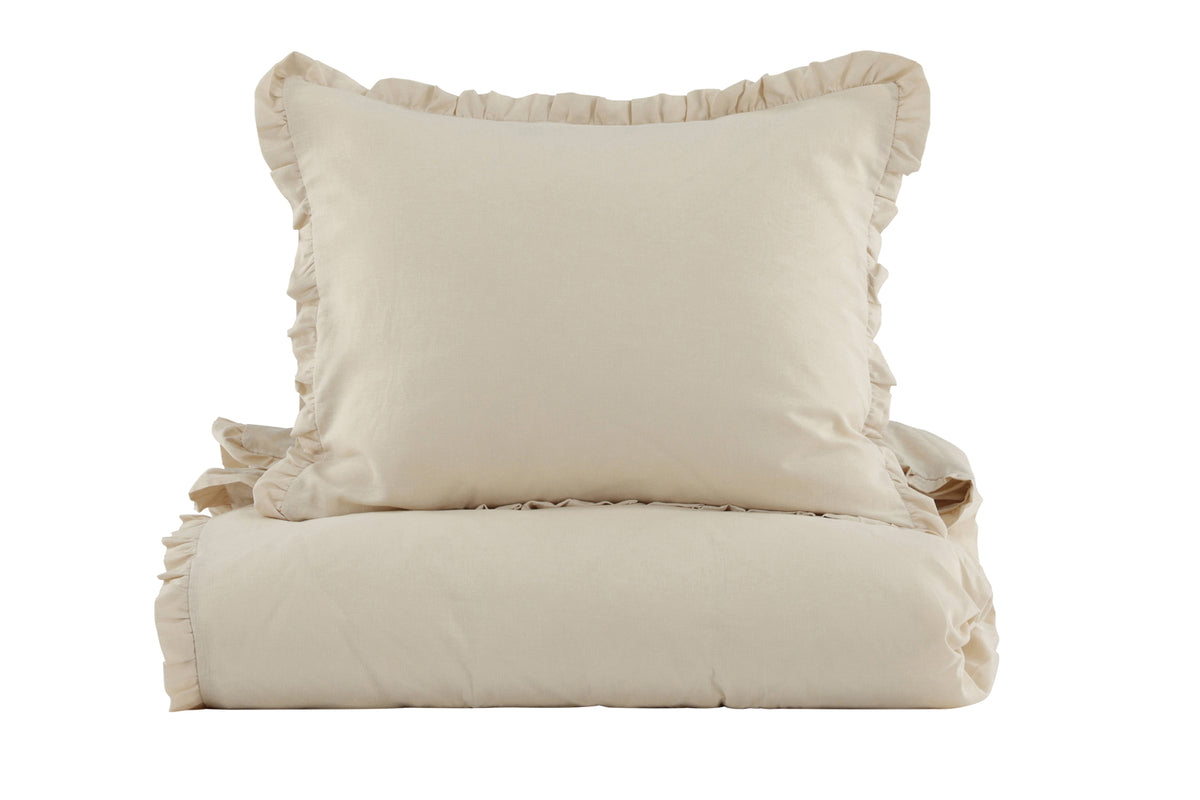 Bed Set 150 x 200 Beige