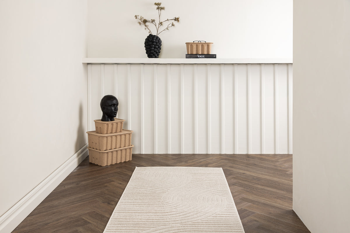 Oval Carpet 80 x 200 White