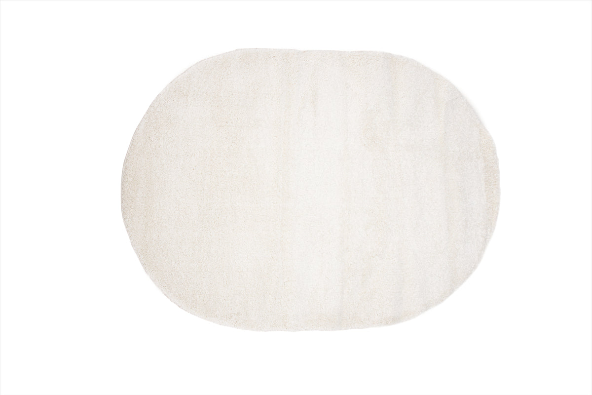 Oval Carpet 240 x 340 White