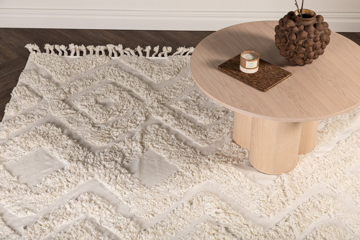 Rectangular Carpet 250 x 350 White