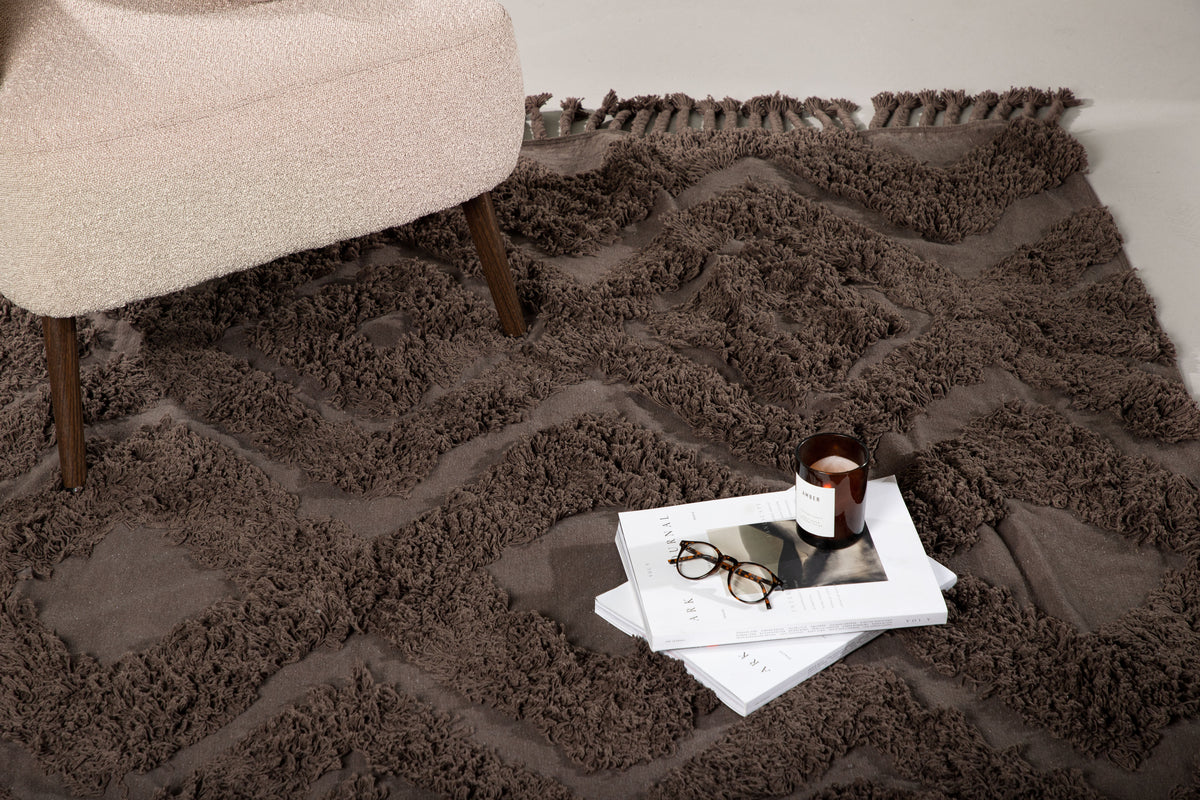Rectangular Carpet 250 x 350 Brown