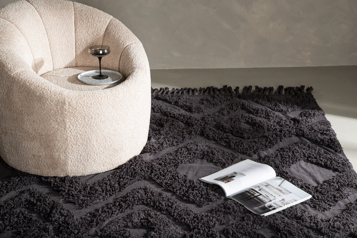 Rectangular Carpet 250 x 350 Dark Grey