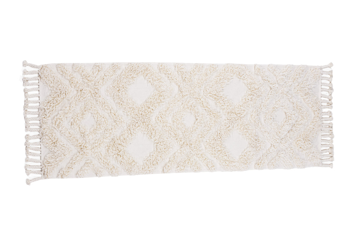Rectangular Carpet 70 x 200 White