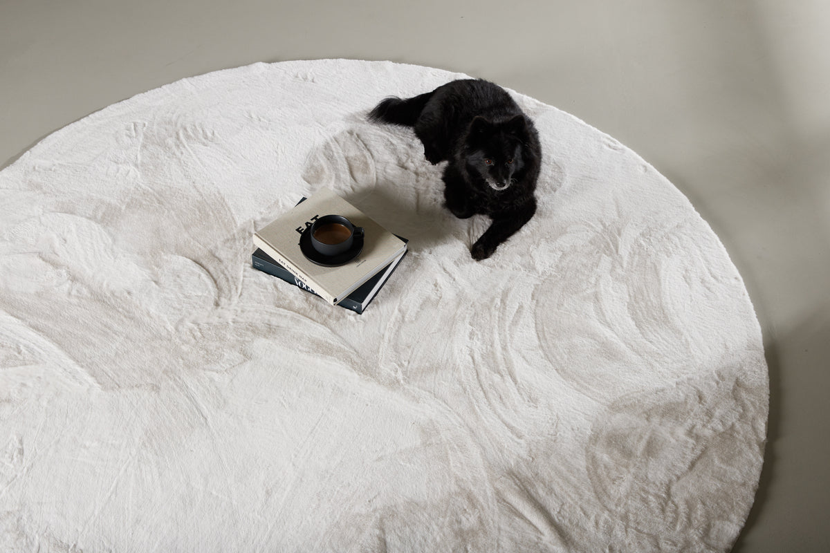 Round Carpet ⌀200 White