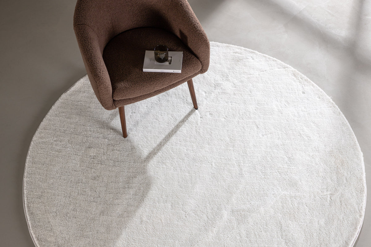 Round Carpet ⌀200 White