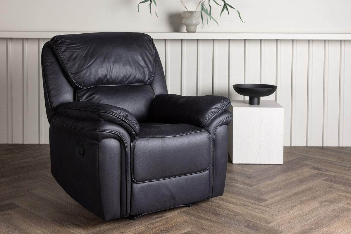 Recliner Armchair Black