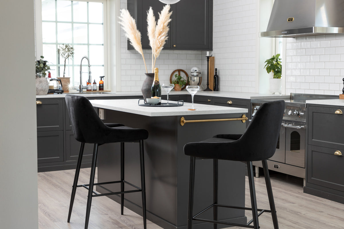 Bar Chair 2-pack Black