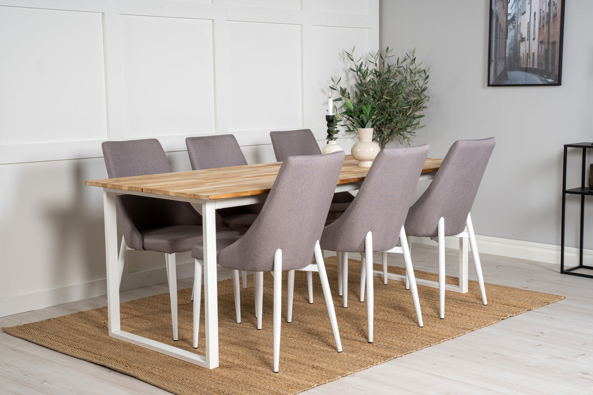 Rectangular Dining Table 75 x 200 x 90 Nature