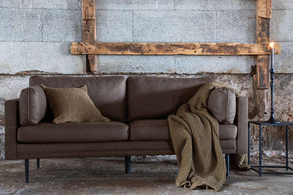 3-Seat Sofa Brown