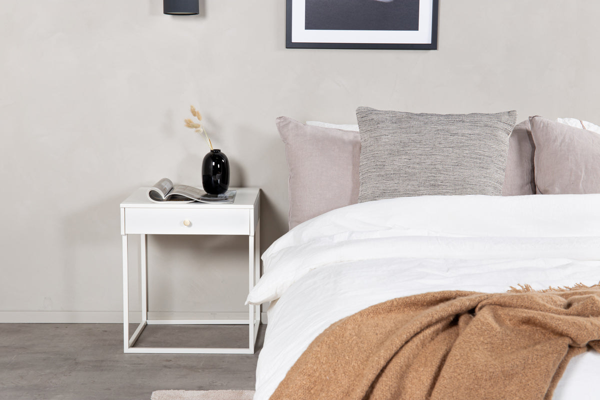 Bedside Table 41 x 43 White