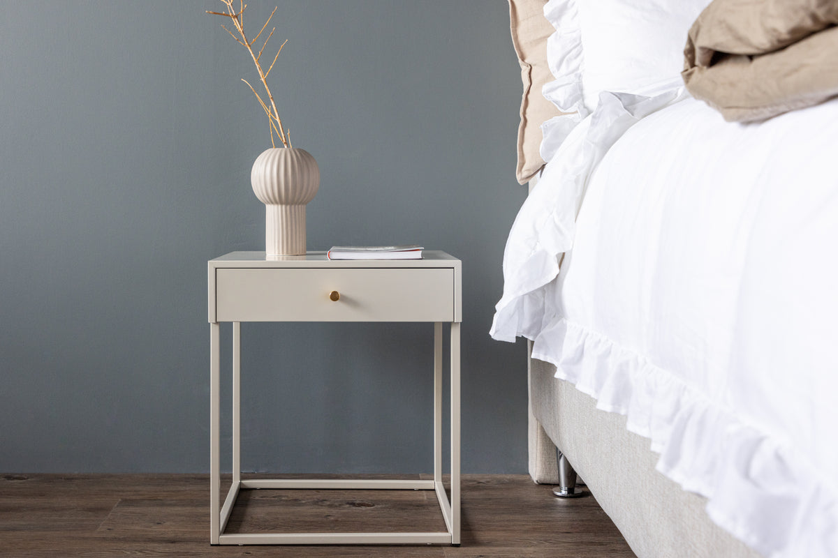 Bedside Table 43x50 Beige