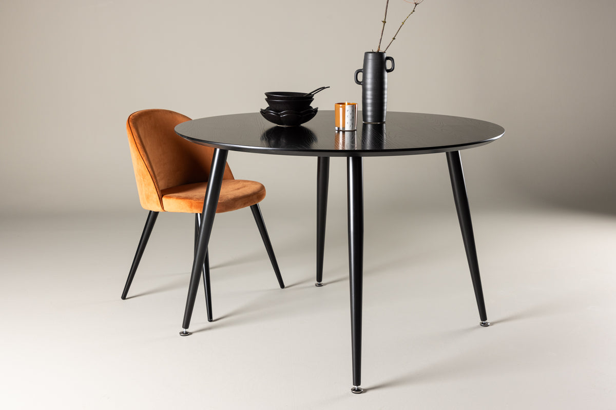 Round Dining Table ø115 Black