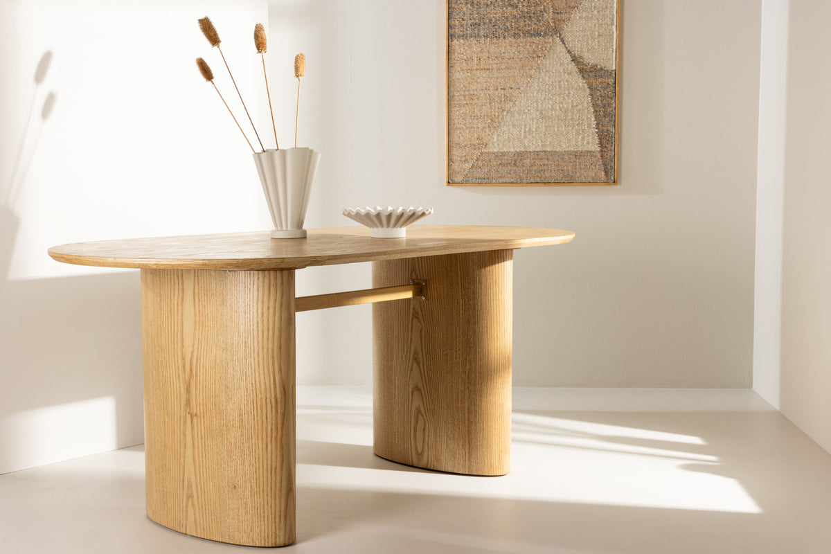 Oval Dining Table 90 x 180 Nature