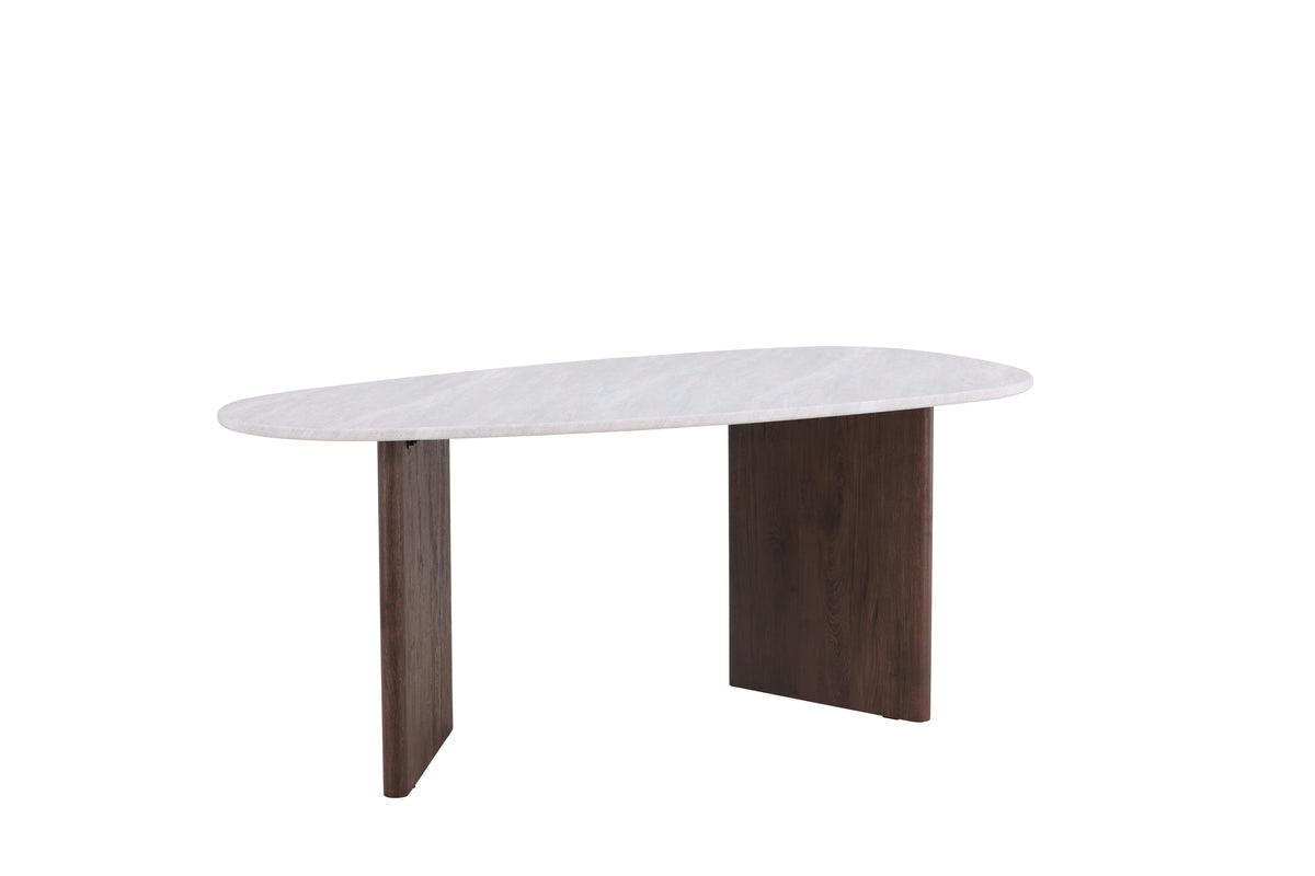 Oval Dining Table 90 x 180 Light Grey
