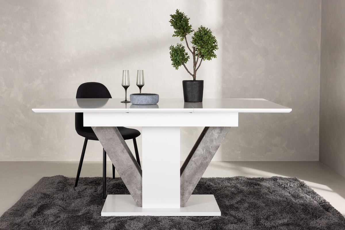 Rectangular Dining Table 80 x 120 White