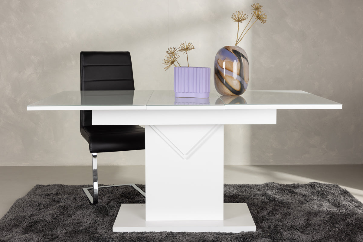 Rectangular Dining Table 90 x 120 White