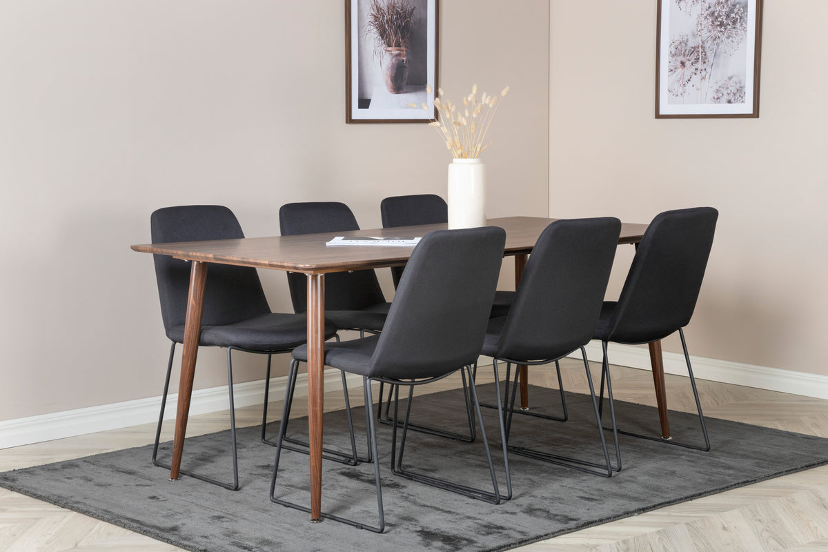 Rectangular Dining Table 180 x 75 x 90 Walnut