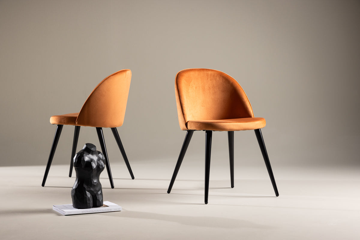 Dining Chair 2-pack Rusty Orange