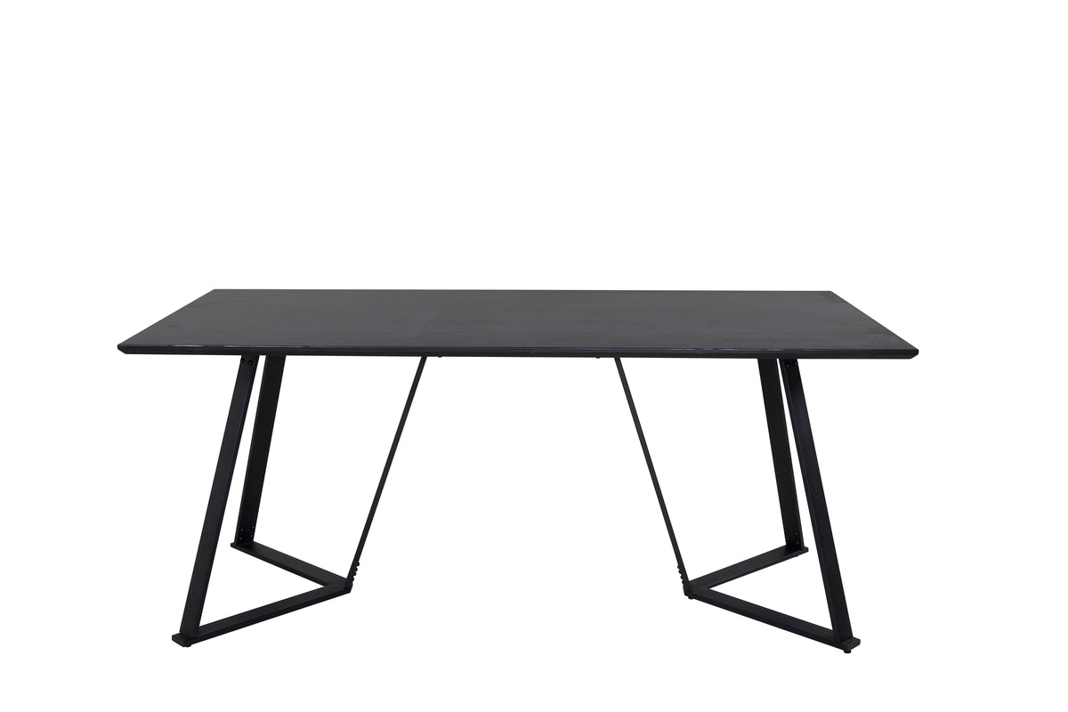 Rectangular Dining Table 180 x 75 x 90 Black