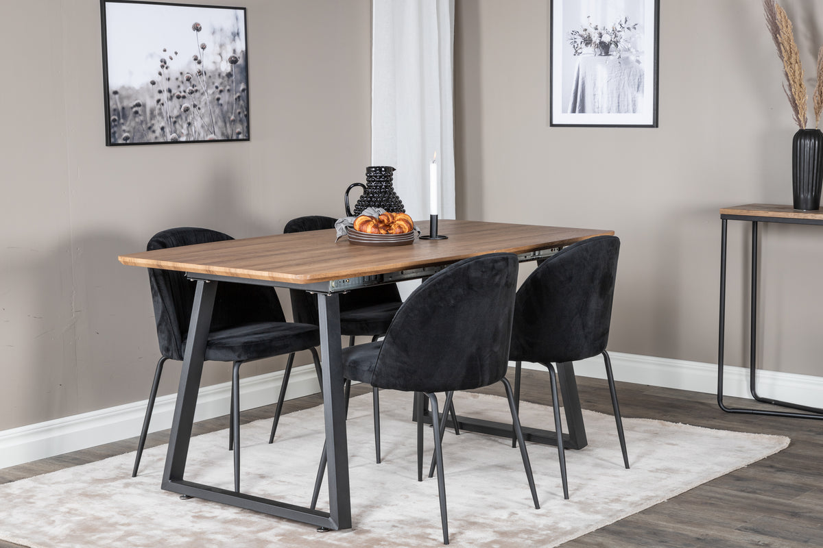 Rectangular Dining Table 75 x 160 x 85 Walnut