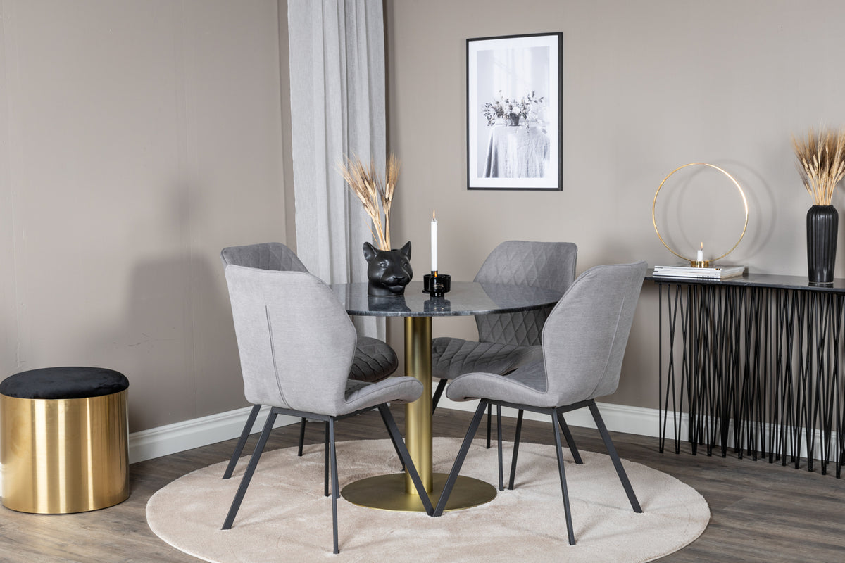 Round Dining Table ø106 Dark Grey